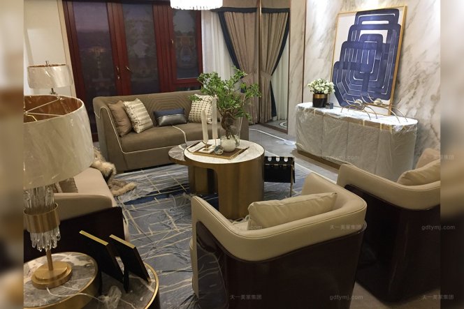寧夏吳忠紫府別墅輕奢家具、軟裝工程項目案例分享！【天一美家】